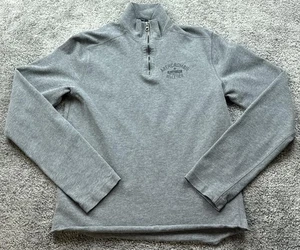 Abercrombie & Fitch Pullover Herren klein grau Viertelreißverschluss Muskel Leichtathletik Logo - Bild 1 von 16