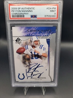 2009 SP Authentic - Chirography Peyton Manning #CH-PM (AU) Auto PSA 9 - Image 1 of 3