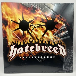 NEW Hatebreed Perseverance SUNFLARE vinyl SIGNED Jamey Jasta #/1250 Limited - Picture 1 of 3