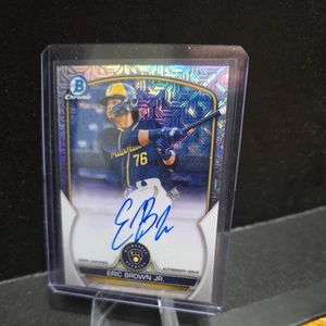 2023 Bowman Chrome - Eric Brown Jr Mojo Auto - Milwaukee Brewers #BMA-EB - Picture 1 of 2
