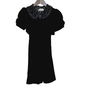 VTG BERNADETTE'S BISCOTTI NEIMAN MARCUS Velvet Dress Shrug Set Size 8 Retro Chic - Picture 1 of 14
