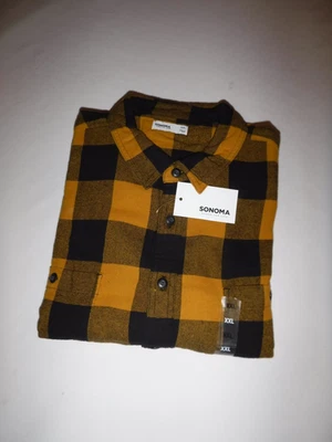Camisas de franela de manga larga para hombre, XXL, XL, L, M, S, Sonoma, cuadros multicolores nuevas con etiquetas Foto 1 de 4