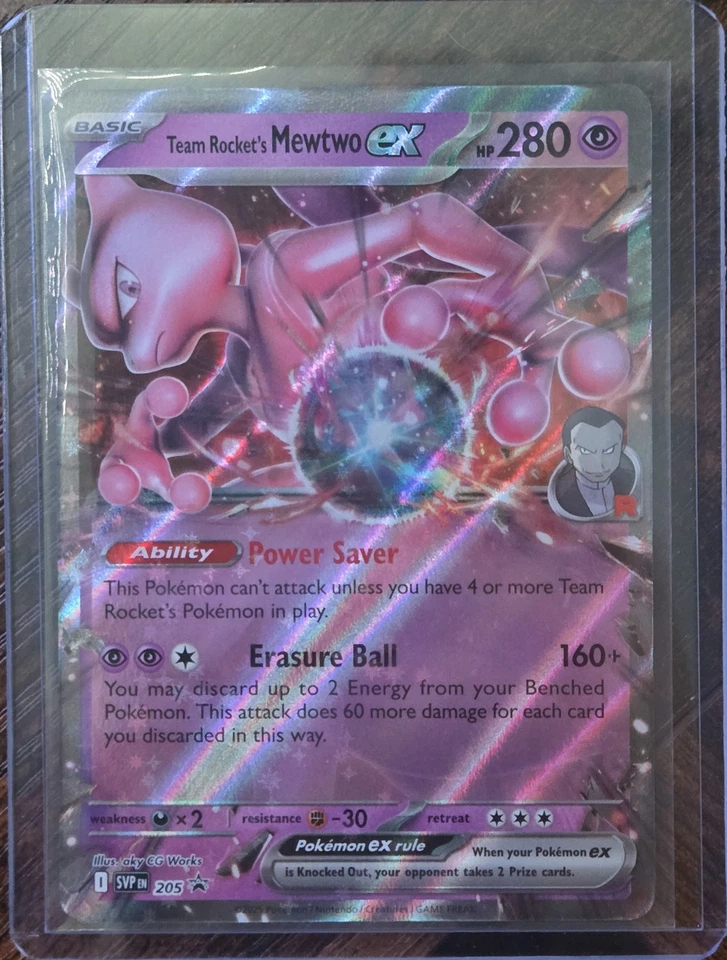 Team Rocket's Mewtwo ex 205 Sv: Scarlet & Violet Promo Cards Holo - Image 1 of 1