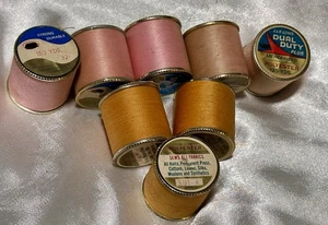 LOT of 8 J & P’s Coats PINK/ORANGE #301-A & #31 Thread 300 Yd VARIOUS - Picture 1 of 7