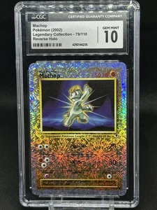 2002 Legendary Collection Reverse Holo Machop #79/110 CGC 10 Pokemon - Picture 1 of 2