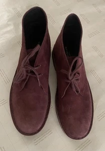 Pre-owned Clarks Originals Women's Burgundy Desert Boots Sz: 10 - Picture 1 of 7