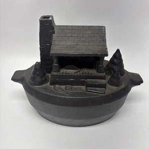 Vintage Gusseisen John Wright Blockhaus Dampfgarer - schwarz - Bild 1 von 6