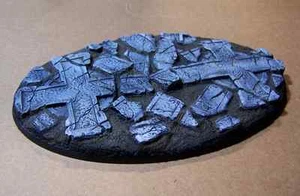 170X105mm XXL OVAL (IMPERIAL KNIGHT TITAN) RESIN BASE HOLLY CROSS - Picture 1 of 4