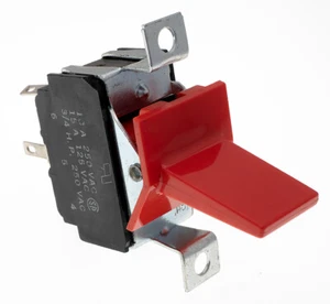 Cutler Hammer 6842984 Rockette Switch Red DPST 15A/125VAC 10A/250VAC 3/4HP, NOS - Picture 1 of 4