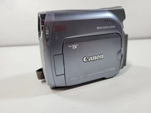 UNTESTED Canon ZR500 A MiniDv Stereo Camcorder W/ dead Battery  READ DESCRIPTION - Picture 1 of 8