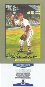 Red Schoendienst Signed Perez Steele G.M. - Beckett BAS - Picture 1 of 1