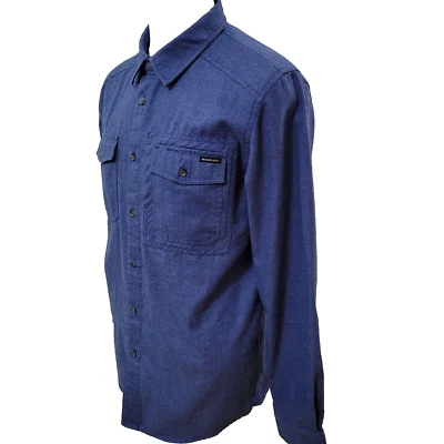 Camisa informal Oakley para hombre talla M azul liso calibre térmico poliéster manga larga Foto 1 de 4