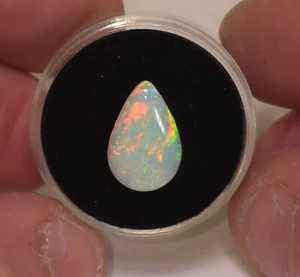 Coober Pedy opal, 14 x 9mm. 2.5ct. Natural Australian solid opal - Picture 1 of 5