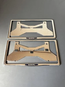 SUBARU original License Plate Frame Holder 2pcs GDB BH5 BE5 BL5 BP5 JDM JENUINE - Foto 1 di 7