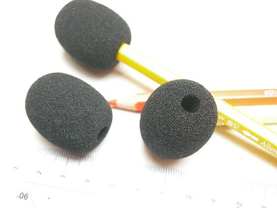 1 Windschutz für Mikrofon aus Schaumstoff Windscreen Windshield 36x22 28x8 mm  - Bild 1 von 4