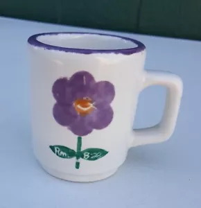 VTG Floral DCC USA Heavy Ceramic Restaurant Diner Ware Mug Cup USA *Rm 828* - Picture 1 of 8