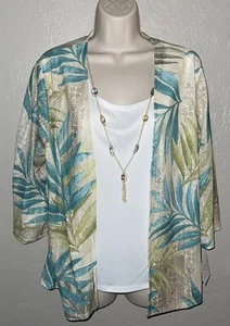 ALFRED DUNNER kleines Top im Lagenlook mit Halskette NEU - Bild 1 von 3