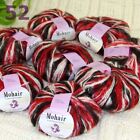 Sale New 8BallsX25g Luxury Soft Mohair Warm Wrap Shawl Hand Knit Crochet Yarn 52
