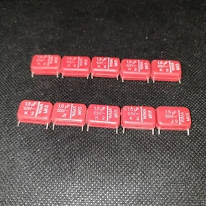 NOS WIMA MKS 1.5uF 63V 10% 15mm HI END VINTAGE TUBE AMP AUDIO CAPS! 10PCS - Picture 1 of 1