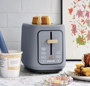 Beautiful 2 Slice Touchscreen Toaster - Oyster Gray by Drew Barrymore