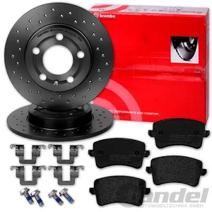 brembo GELOCHTE SPORT-BREMSSCHEIBEN+BELÄGE HINTEN für AUDI A4 8K B8 A5 8T 8F Q5 - Bild 1 von 4