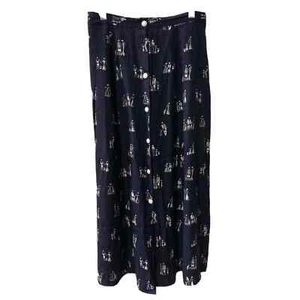 Tres Paquette Women's Vintage Blue Skirt Medium - Picture 1 of 7