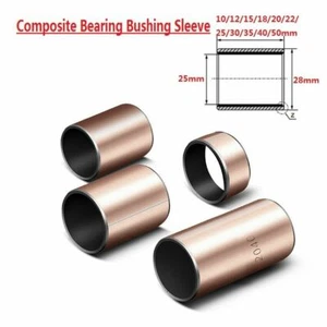New SF-1 Self Lubricating Composite Bearing Bushing Sleeve 25x28x10/12/15-50mm - Picture 1 of 5