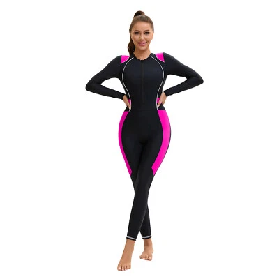 Traje de baño para mujer Traje de baño de protección solar Traje de baño al aire libre Mameluco de cuerpo completo Foto 1 de 3