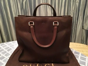 Gucci Leder Herren Tragetasche Handtasche groß dunkelbraun Italien NEU 281399 ARH0N 2145 - Bild 1 von 7
