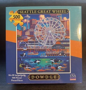 Dowdle 500 Piece Jigsaw Puzzle - Seattle Great Wheel - 16" x 20" - Picture 1 of 1