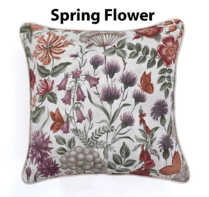 18" Decorative Throw Pillowcase Floral Spring Flower Square Cushion Cover - Picture 1 of 1