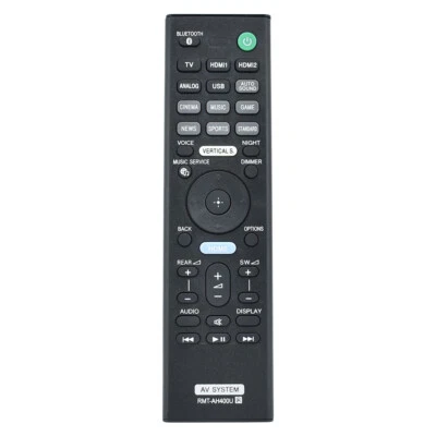 New RMT-AH400U For Sony Sound Bar Remote Control HT-Z9F SA-WZF9 SA-Z9F HTZ9F - Image 1 of 4