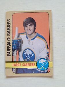 1972-73 O-PEE-CHEE NHL HOCKEY #282 LARRY CARRIERE RC ROOKIE BUFFALO SABRES