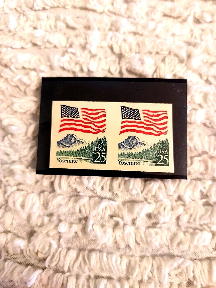 US EFO STAMPS SC#2280B 25¢ YOSEMITE IMPERFORATE PAIR MNH OG - Image 1 of 1