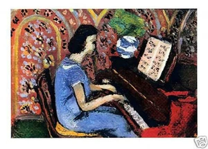 HENRI MATISSE LITHOGRAPH. Unique Music Gift for pianist. Vintage Matisse of 1939 - Picture 1 of 3