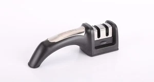 FASTEDGE Affilacoltelli Inserti in Carburo e Ceramica 2 Stadi Nero Ergo Chef - Foto 1 di 5
