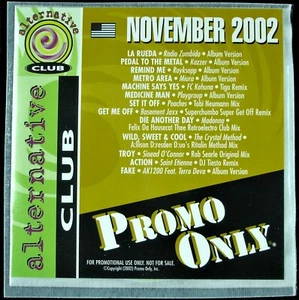 PROMO ONLY "ALTERNATIVE CLUB NOVEMBER 2002" DJ PROMO CD COMPILATION KAZZER *NEW* - Picture 1 of 3