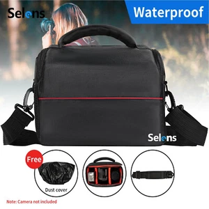 Waterproof DSLR Camera Bag Shoulder Lens Carry Case For Canon Nikon EOS SLR Sony - Picture 1 of 18