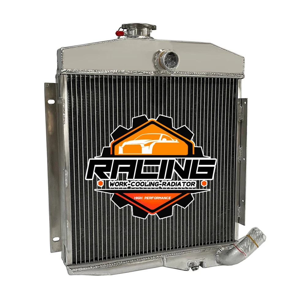 Radiador completo de aluminio para Jeep CJ5 1965-1971 motor Buick V6 1966 1967 1968 69 Foto 1 de 4