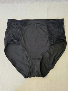 F.I.T. Figurverbessernde Technologie schwarz High Waist Shapewear Slip Spitzenbesatz M - Bild 1 von 6
