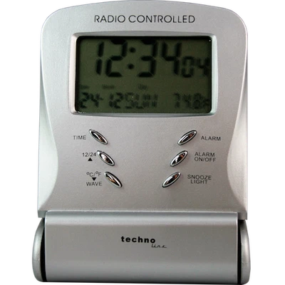 WT 171 - Funkwecker mit Datumsanzeige, Zuklappbarer Reisewecker, Funkuhr mit man - Bild 1 von 4