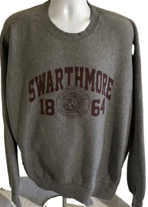 Swarthmore College Sweatshirt Mens Large Pro Weave Crewneck Pullover 1864 - Picture 1 of 10
