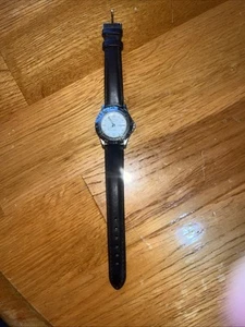 Chevrolet TMGM TX0298 204 Day Date Watch Leather Band Glowing Hands New Battery - Picture 1 of 6
