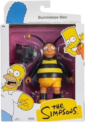 Figura de acción Jakks Pacific Los Simpson HOMBRE ABEJORRO y cámara de video sellada Foto 1 de 3