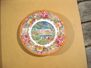 Vintage Wedgwood Landschaft Keramik 10" Teller - Bild 1 von 4