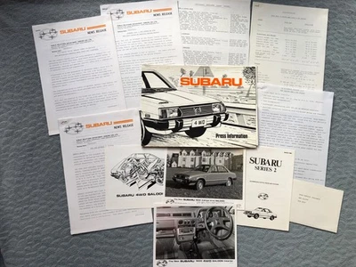 SUBARU 4WD 1600 Saloon & 1600 GLF UK MARKET LAUNCH Press Kit Photos - 1980 - Image 1 of 4