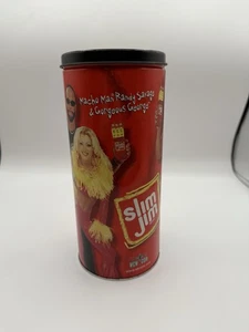 Macho Man Randy Savage Slim Jim Canister Tin Can Gorgeous George WCW WWF - Picture 1 of 7