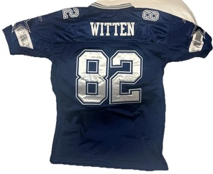 Reebok On Field Dallas Cowboys #82 Jason Witten Blue Jersey Size Youth X-Large - Picture 1 of 8