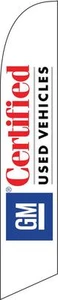 GM Certified Used Vehicles 12ft Feather Banner Swooper Flag - FLAG ONLY - Picture 1 of 1