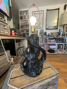 Vintage Mid Century Ceramic Tree Driftwood Lamp REFURBISHED! MCM Brutalist Goth - Picture 1 of 24